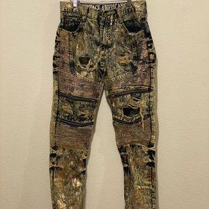 Vintage Americana jeans 32/33 designer new without tags